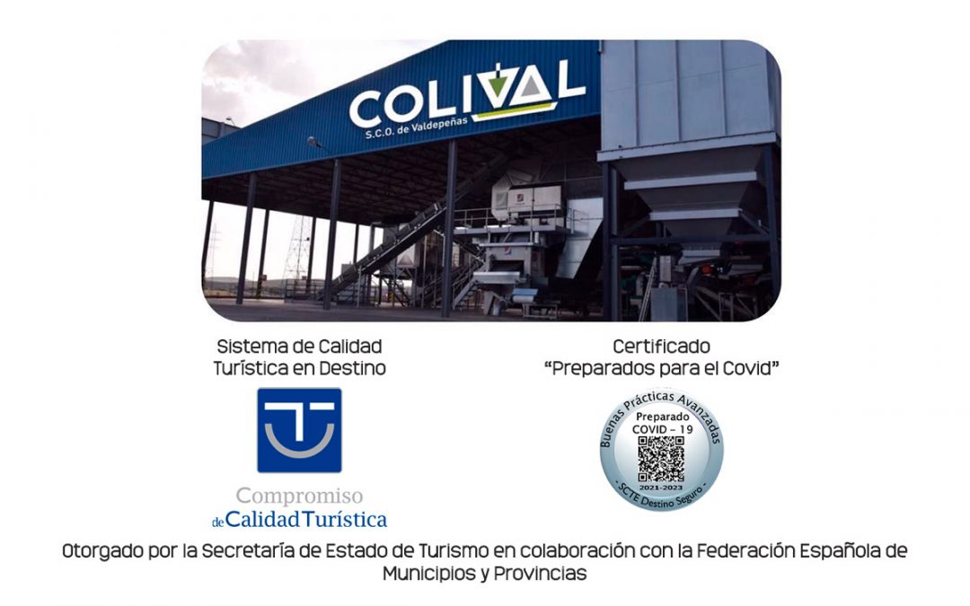 Colival, nuevo distintivo del Sistema de Calidad Turística en Destino y certificado “Preparados para el Covid”